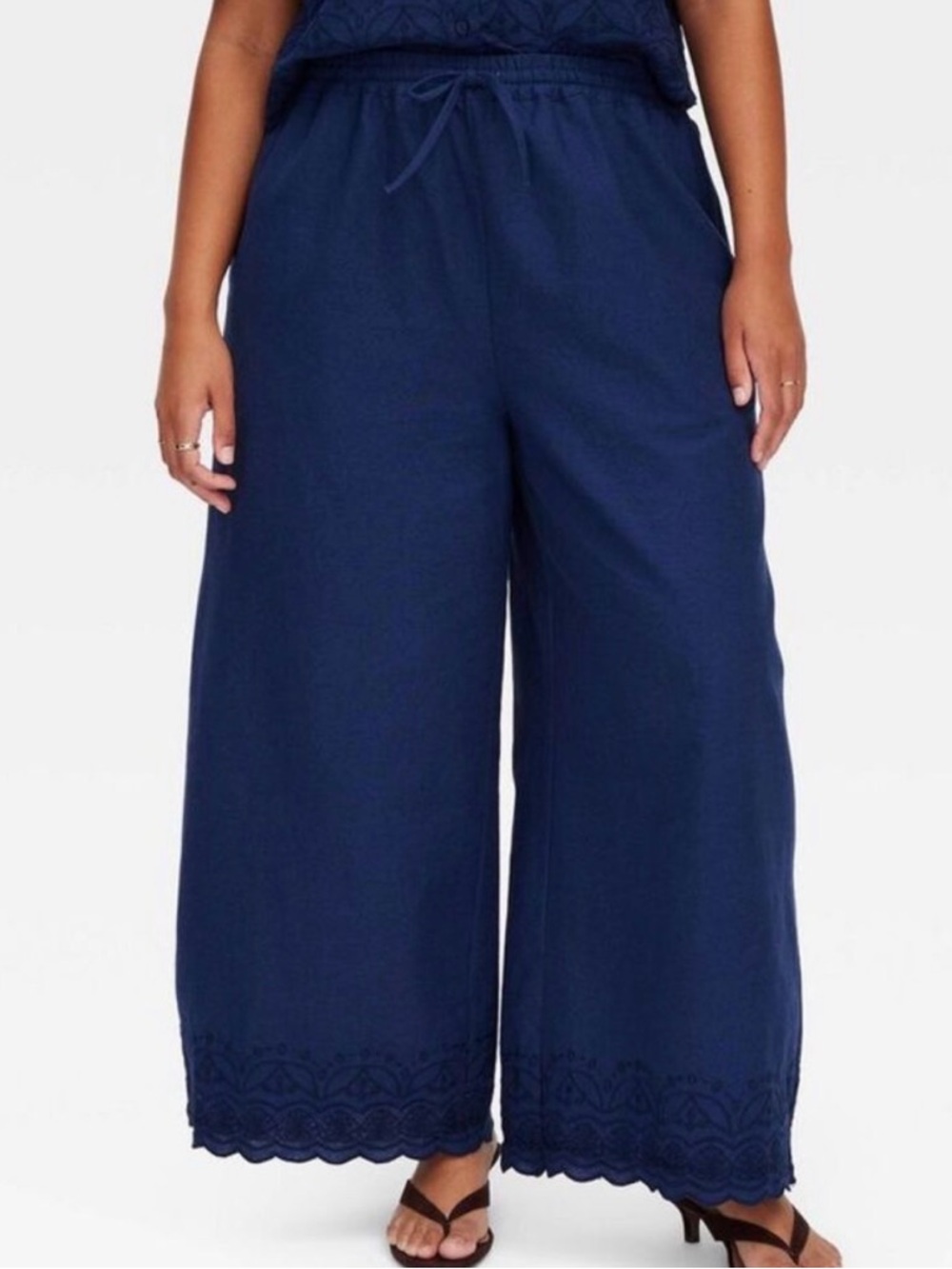 Roller Rabbit x Target navy wide leg pants